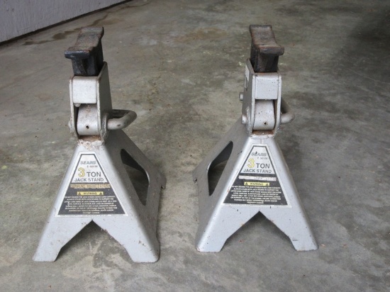 Pair Sears 3 Ton Jack Stands