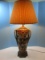 Exceptional Satsuma Ware Stylized Hand Painted Handled Vase Form 33