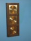 Vintage Springfield Weather Station Simulated Oak Case w/Brass Accents Wall Mount Weather