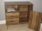 Homecho Storage Cabinet Simulated Wood Grain Finish- 31