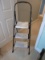 Cosco Black Metal Folding Step Ladder Wide Thread Steps- 2.5Ft Top Step