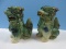 Pair Chinese Foo Dogs AKA Guardian Lions 7 1/2