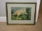 Church in The Wildwood Original Watercolor Artist Signed Robert F. Calrow Framed Depicts