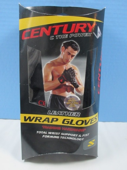 New Century C The Power Leather Wrap Gloves Training Hardware Size S- NIP