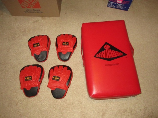 Lot 2 Pair KMA Focus Mitts, Punch Mitts, Used in Various Combat Sports & Century MMA Boxing