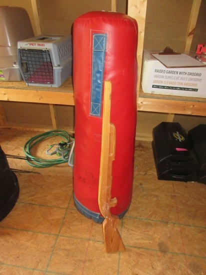 Lot Punching Bag & Wooden Rifle