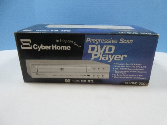 Cyber Home Progressive Scan DVD Player w/Remote Model CH-DVD300 in Original Box