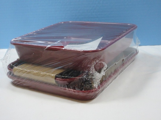 New 3pc Curtis Stone Mini Bakeware Set Paprika Red Dura-Bake Non-stick Still Shrink Wrapped