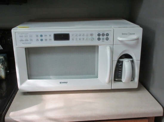 Kenmore Counter Top Combo Brew 'N' Wave Microwave Oven w/6 Cup Coffee Maker