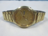 Rare Vintage Seiko Automatic 6309-8230 Gold Tone Analog Men's Wrist Watch w/Month-Date