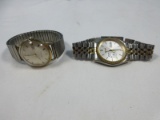 2 Men's Wrist Watch Pulsar w/Spanish Date/Date, Timex Water Resistant w/Date