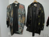 2 Distinguished Gentleman's Japanese Haori Garment Traditional Jackets/Smoking Jackets Rayon