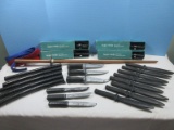 Martial Arts Lot 4 Ronin Gear Fixed Blade Training Knives w/Sheath-NIB