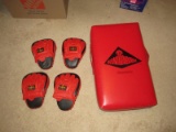 Lot 2 Pair KMA Focus Mitts, Punch Mitts, Used in Various Combat Sports & Century MMA Boxing