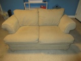 La-Z-Boy Furniture Collins Collection Oversized Lounge Loveseat Contemporary Design Rolled