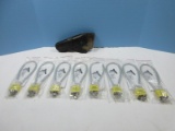 Lot Child Safe New Gun Locks w/Keys Vintage Tooled Leather Gun Holster