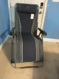 Timber Ridge Navy/Gray Zero Gravity Lounger Chaise