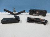 Lot USMC Marines M-Tech Officially Licensed Iron Mike Spring Assisted Linerlock Combo Blade