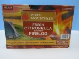 Pine Mountain Fresh Citronella Scented Fire Logs Package Contain 4 Logs Factory Sealed