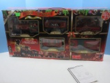 35pcs North Pole Express Christmas Train Set + Plays Christmas Carols, Operating Headlight &