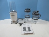 4pc Nutribullet Pro 900 Model NB-201 Blender w/2 Additional Blending Cups & Lids 900Watt