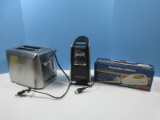 Lot Small Countertop Appliances Hamilton Beach Can Opener, Cuisinart Stainless Toaster, Proctor