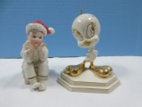 2 Lenox Collectors Classic Looney Tunes Warner Bros. Tweety Bird Porcelain 5 1/2