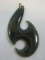 Hie Matau Fish Hook Carved Jade 2 1/4