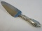 Sterling Silver Handle Pie/Cake Knife Server w/stainless Serrated Blade Bellflower & Scroll