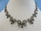 Vintage Sterling Silver Filigree Ribbon Bows w/3 Bell Charms Unmarked Non-Magnetic-17
