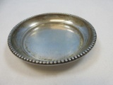 Revere Silversmith #414 Sterling Silver Butter Pat Dish Beaded Rim-Wgt. 19.48G+/-