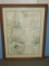 Small Boat on Tranquil Body of Water w/Red/White Bobber Caught on Limb Original Water Color