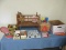 Lot Vintage Maple Doll Cradle,Barrel of Monkeys Games,Vintage Native American Doll Painted