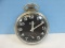 Vintage Westclox Bull's Eye Deluxe Pocket Watch Wind Up Black/White Dial w/Second Hand
