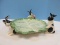 Charming Fitz & Floyd Kensington Rabbit Collection Cabbage Carrots & Black/White Figural