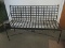 Heavy Metal Garden Bench Lattice Grid Pattern Back/Seat Meoclassical Style