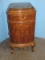 Splendid Antique French Louis XV Style Mahogany Flame Grain Night Stand Dovetail Drawer