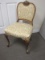French Inspired Louis Philippe Style Chair Curved Lines Neoclassical Legs Jacquard Style