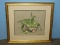 Still Life End of Summer Harvest Original Botanical Pastel Artwork Medium Signed Etta Young