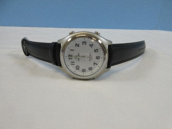 Atomic Talking Watch-Leather Band- NIB