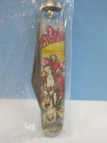 Vintage Collectors "Heroes of The Silver Screen" Collection Pocket Knife Featuring Dale Evans-