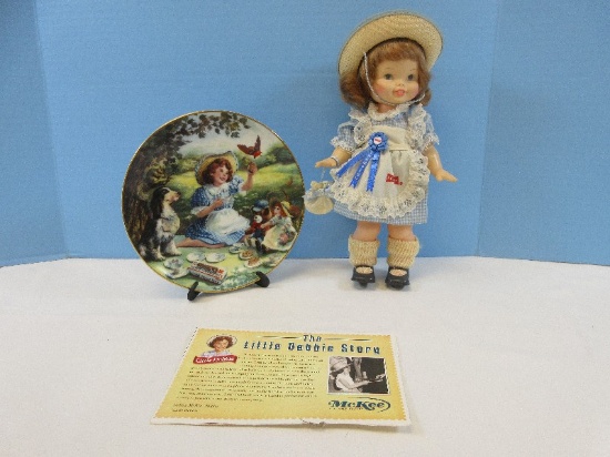Adorable Collector's Horsman Doll Co. Honey Bun Debbie 12" Vinyl/Plastic Doll & 40th