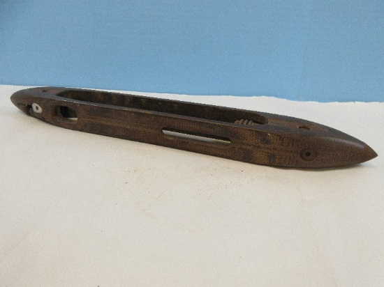 Vintage 16 1/2" Loom Shuttle Loom Weaving Shuttle Boat Cotton Mill Workers "Lint Head"
