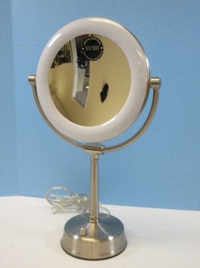Zadro Products Inc. Vanity Make-up Mirror w/ Dimmable Fluorescent Light 10x/1x Round