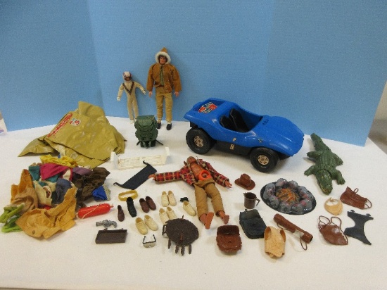 Lot Collectible Mattel Action Figure Dolls by Jim Arctic Explore and His Buddy by Jeff Evil