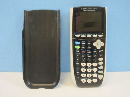 Texas Instruments TI-84 Plus C Silver Edition Full-Color Backlit Display Graphing Calculator