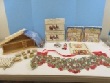 Christmas Lot 2 Unopen Nativity Figurines Stickers Gift Box Set 200 Per Box,2-Cut Wood Nativity