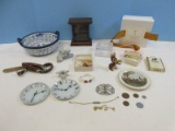 Lot Blue/White Hand painted Reticulated Porcelain 8 1/4