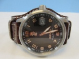 Invicta I-Force Men's Watch 44mm Brown Exact Quartz Movement Legarto-Style Genuine Leather