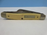 Sears Craftsman Bowie Stock Knife USA 95045 3 Blade Folding Pocket Knife 